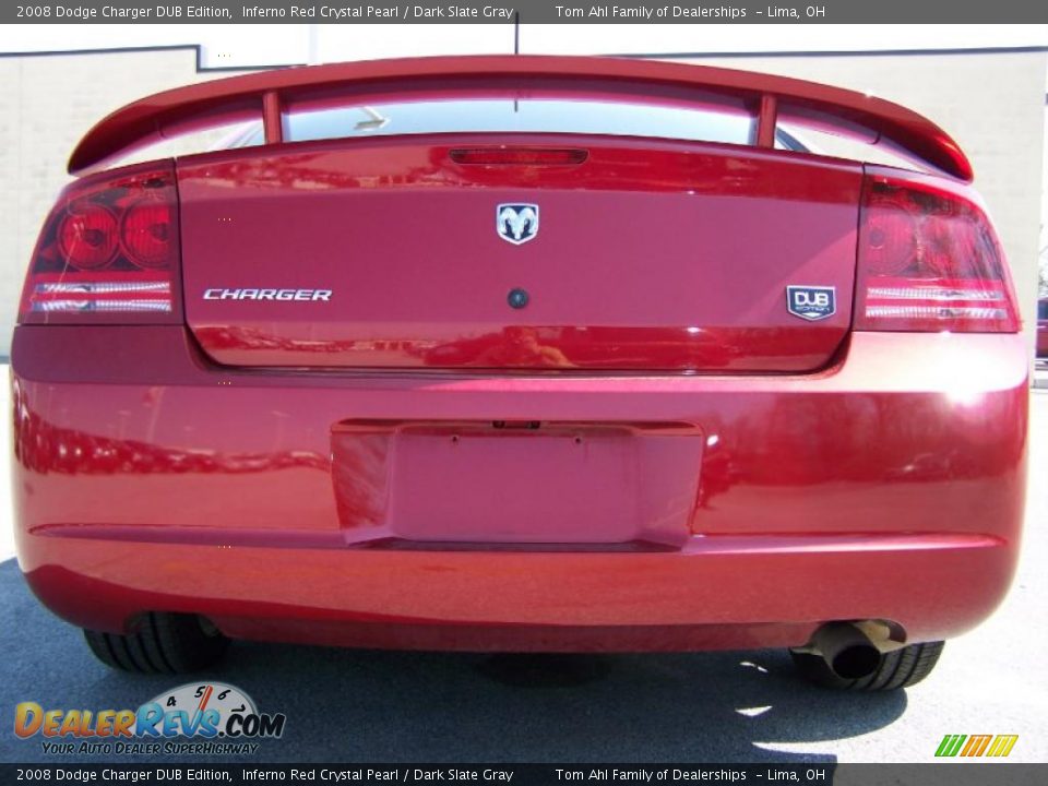 2008 Dodge Charger DUB Edition Inferno Red Crystal Pearl / Dark Slate Gray Photo #8