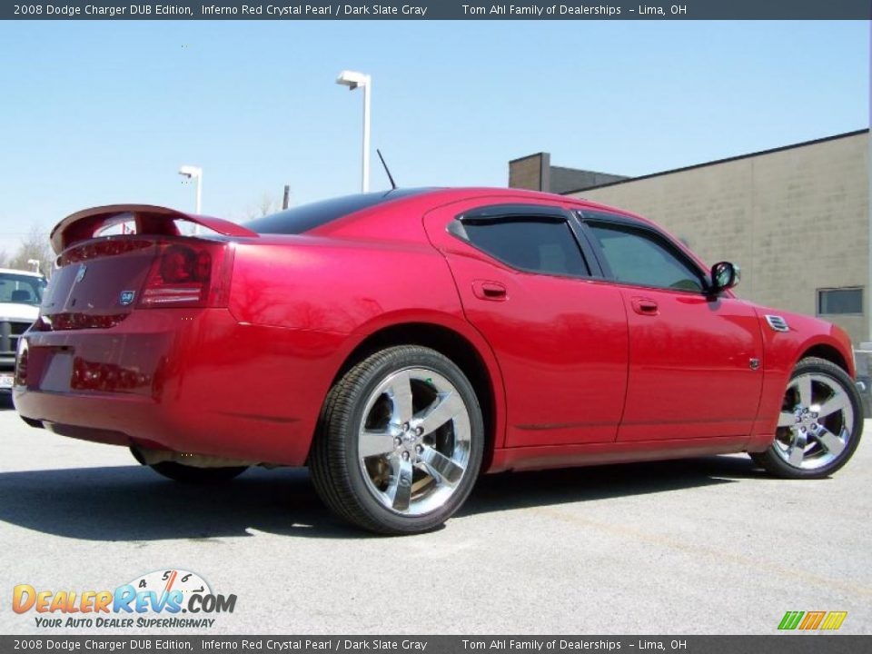 2008 Dodge Charger DUB Edition Inferno Red Crystal Pearl / Dark Slate Gray Photo #9