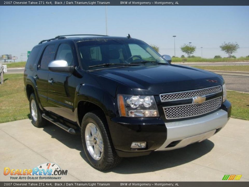 2007 Chevrolet Tahoe Z71 4x4 Black / Dark Titanium/Light Titanium Photo #1