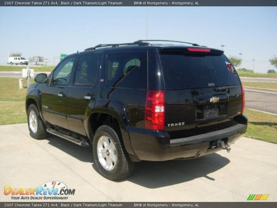 2007 Chevrolet Tahoe Z71 4x4 Black / Dark Titanium/Light Titanium Photo #2