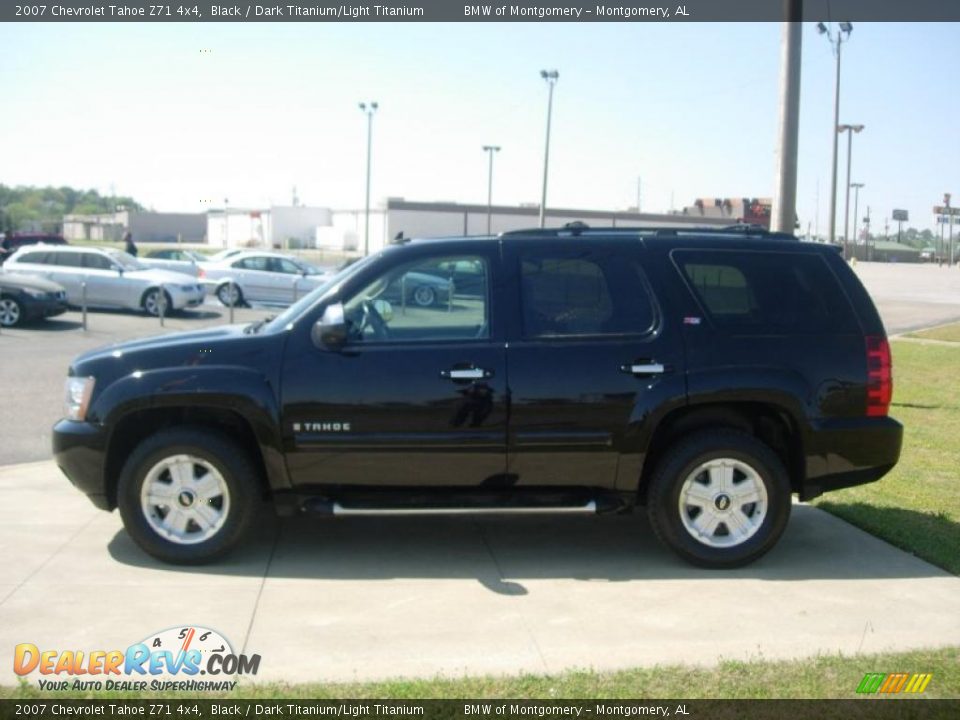 2007 Chevrolet Tahoe Z71 4x4 Black / Dark Titanium/Light Titanium Photo #5