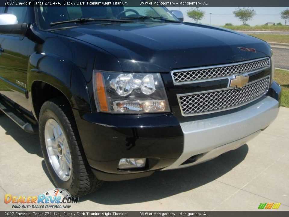 2007 Chevrolet Tahoe Z71 4x4 Black / Dark Titanium/Light Titanium Photo #6