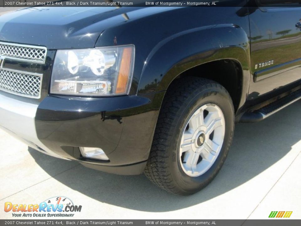 2007 Chevrolet Tahoe Z71 4x4 Black / Dark Titanium/Light Titanium Photo #7