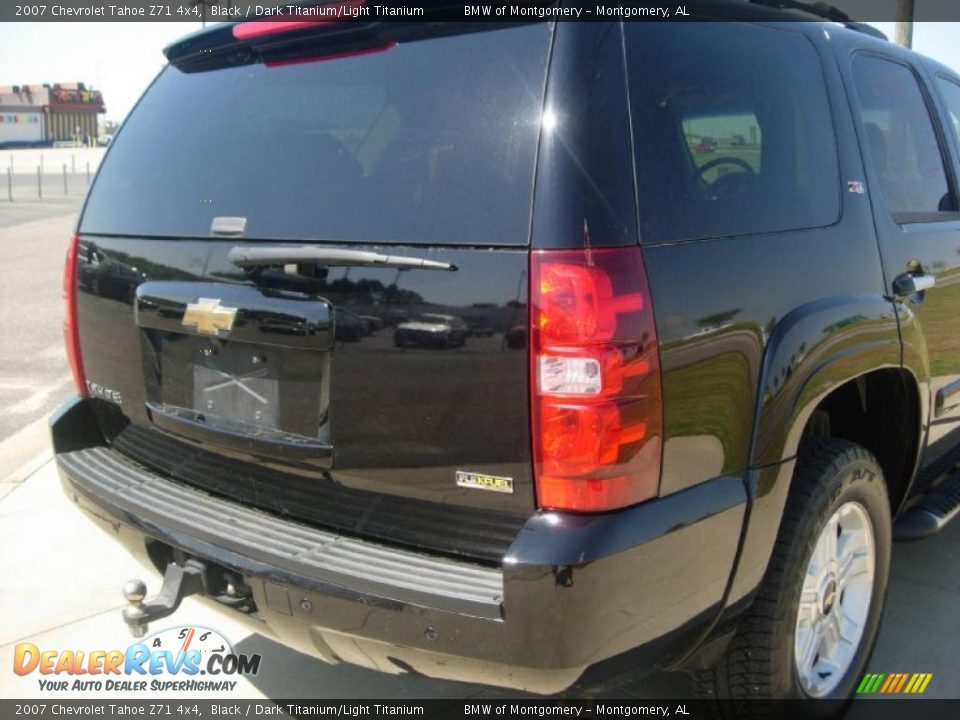 2007 Chevrolet Tahoe Z71 4x4 Black / Dark Titanium/Light Titanium Photo #9