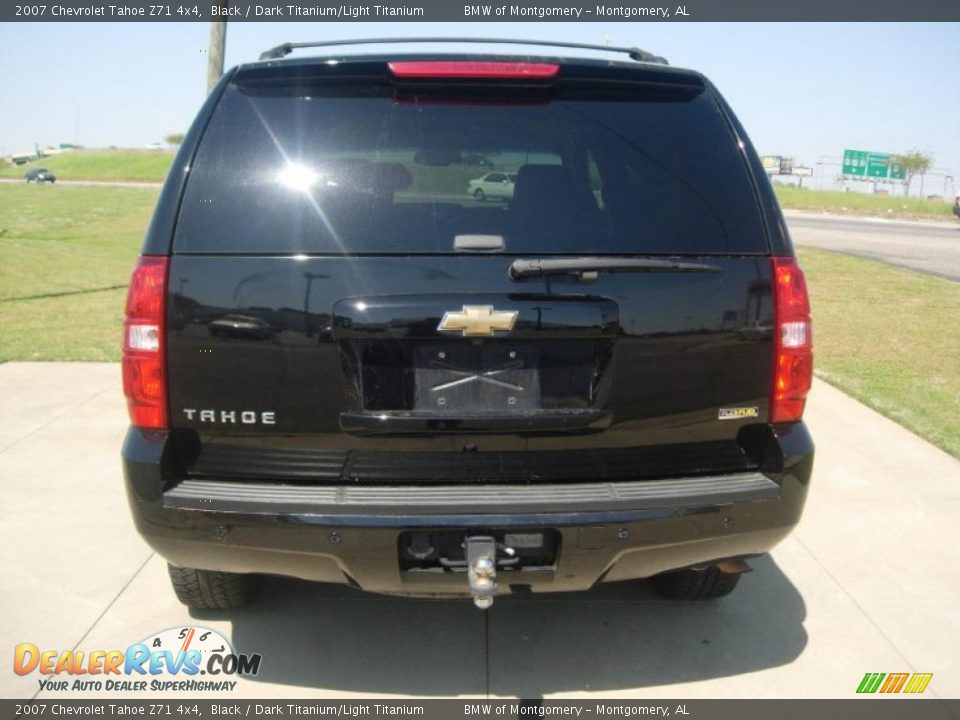 2007 Chevrolet Tahoe Z71 4x4 Black / Dark Titanium/Light Titanium Photo #11