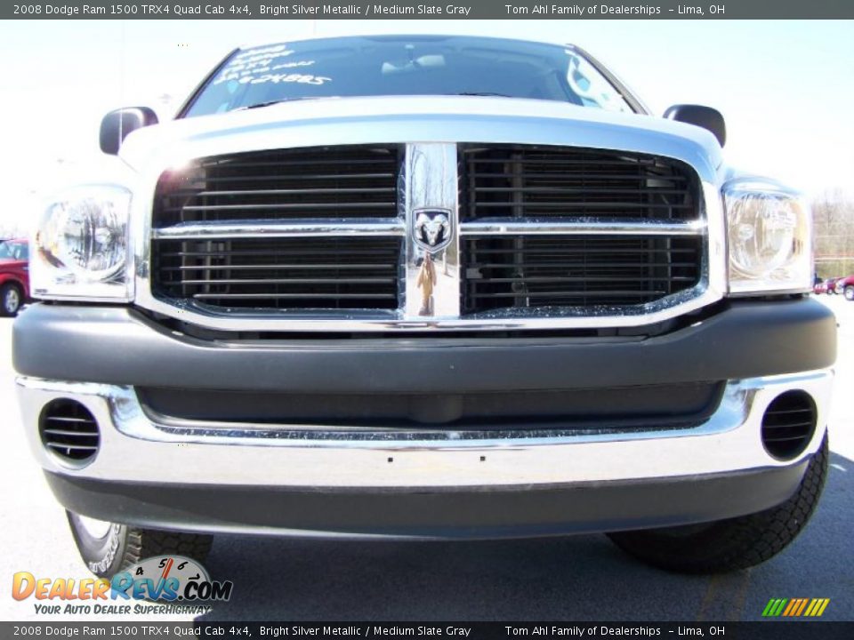 2008 Dodge Ram 1500 TRX4 Quad Cab 4x4 Bright Silver Metallic / Medium Slate Gray Photo #3