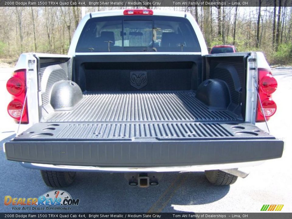 2008 Dodge Ram 1500 TRX4 Quad Cab 4x4 Bright Silver Metallic / Medium Slate Gray Photo #7