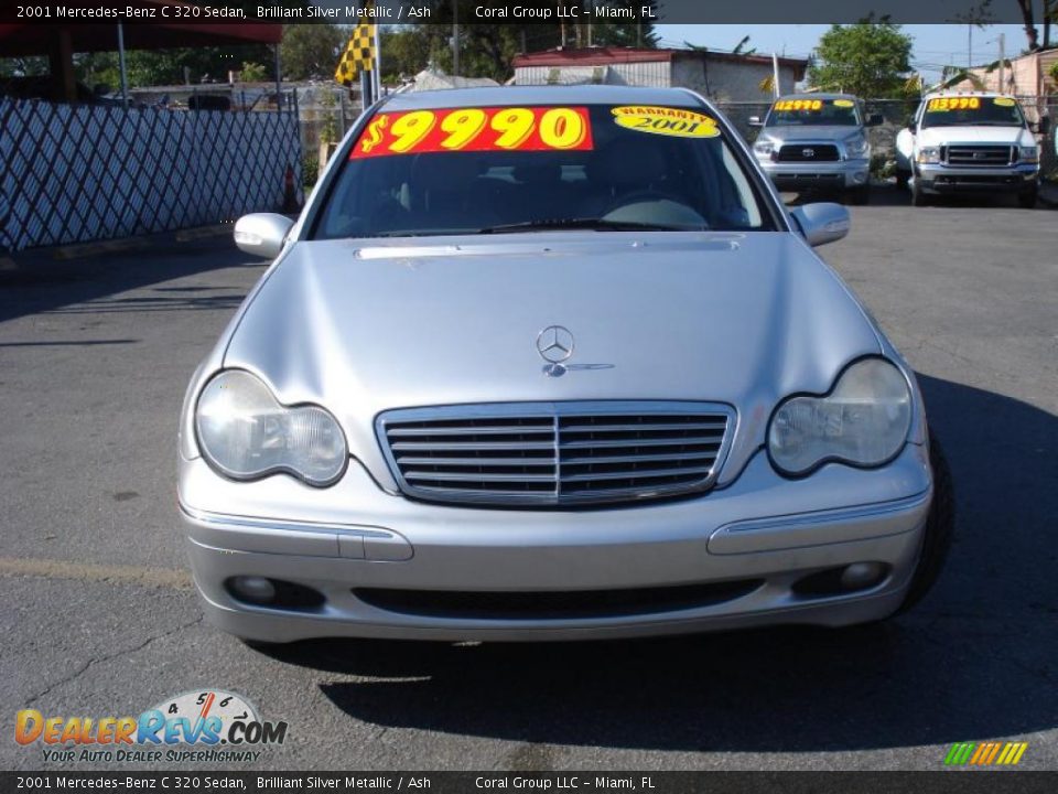 2001 Mercedes-Benz C 320 Sedan Brilliant Silver Metallic / Ash Photo #2