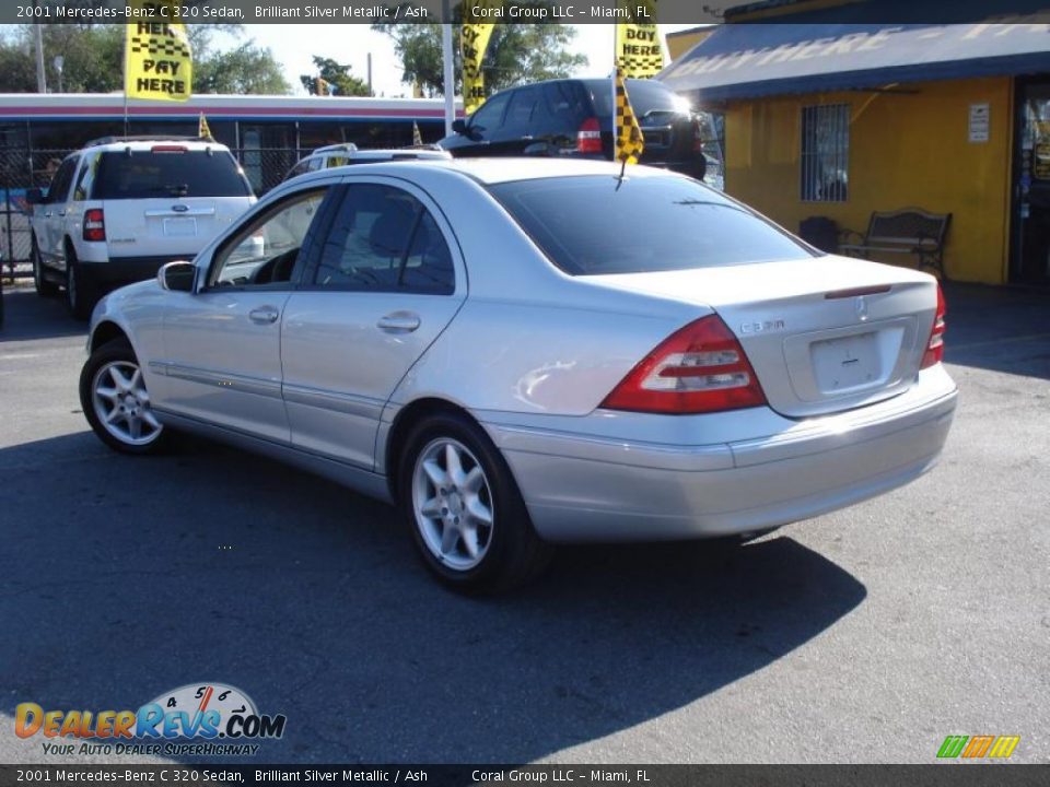 2001 Mercedes-Benz C 320 Sedan Brilliant Silver Metallic / Ash Photo #4