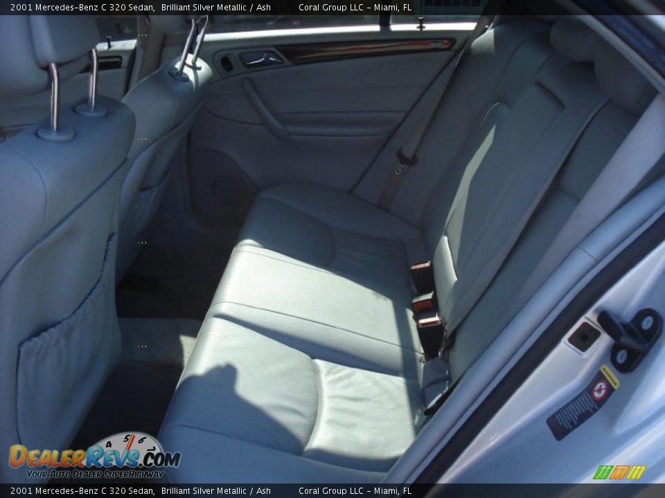 2001 Mercedes-Benz C 320 Sedan Brilliant Silver Metallic / Ash Photo #10