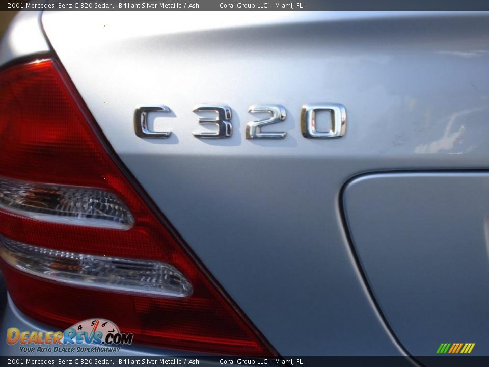 2001 Mercedes-Benz C 320 Sedan Brilliant Silver Metallic / Ash Photo #13