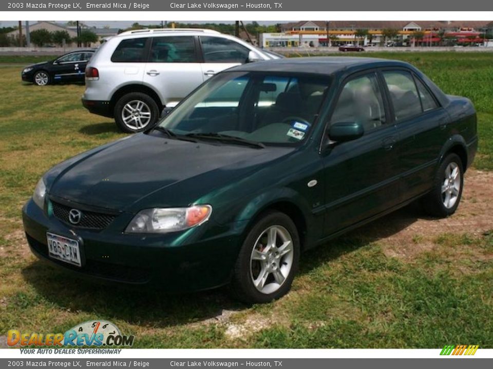 2003 Mazda Protege LX Emerald Mica / Beige Photo #3