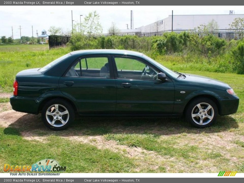 2003 Mazda Protege LX Emerald Mica / Beige Photo #4