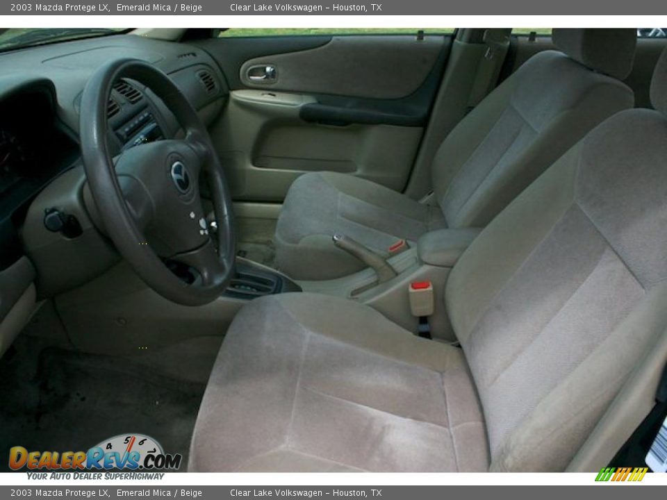 2003 Mazda Protege LX Emerald Mica / Beige Photo #5