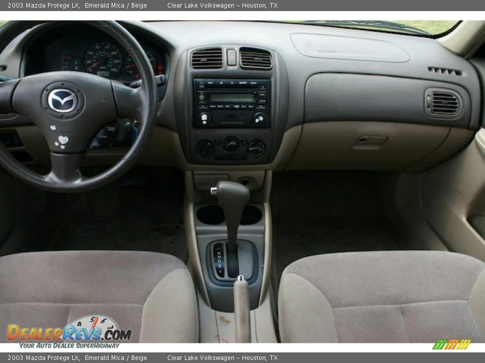 2003 Mazda Protege LX Emerald Mica / Beige Photo #6