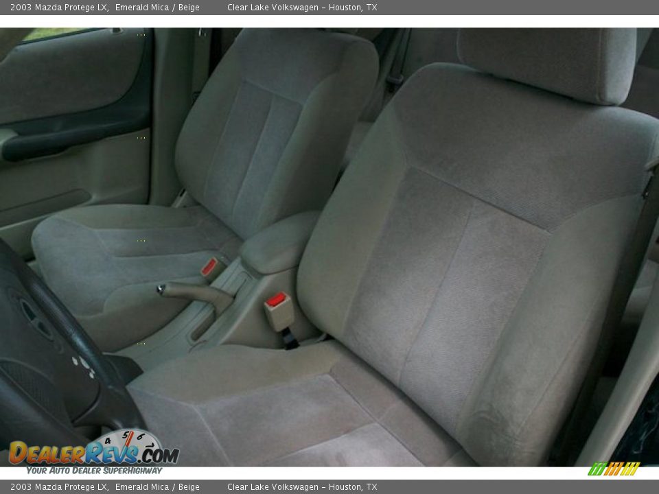 2003 Mazda Protege LX Emerald Mica / Beige Photo #7