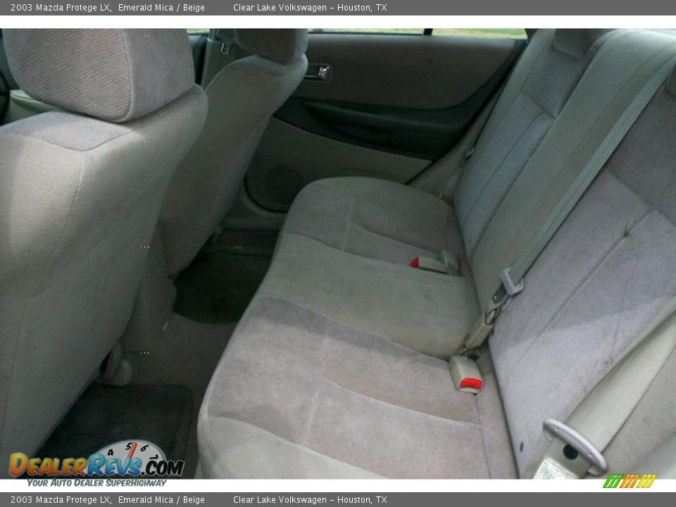 2003 Mazda Protege LX Emerald Mica / Beige Photo #8