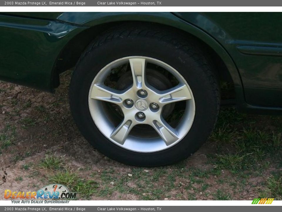 2003 Mazda Protege LX Emerald Mica / Beige Photo #9