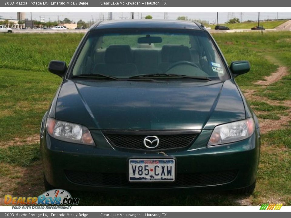 2003 Mazda Protege LX Emerald Mica / Beige Photo #10