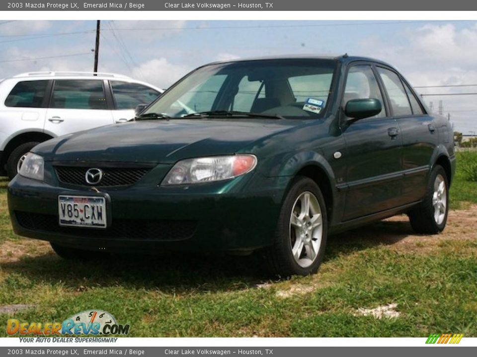 2003 Mazda Protege LX Emerald Mica / Beige Photo #11
