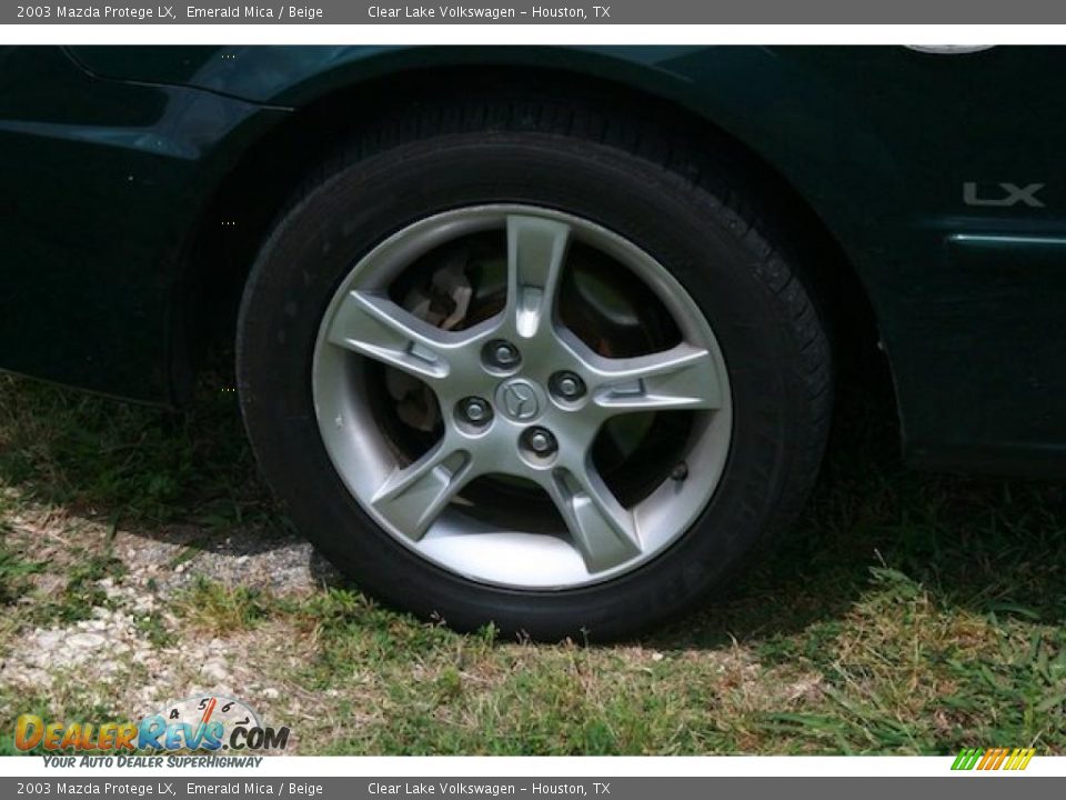 2003 Mazda Protege LX Emerald Mica / Beige Photo #13