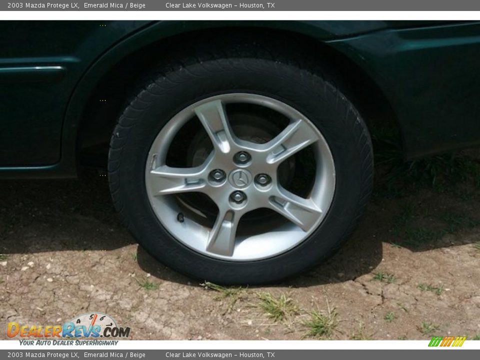 2003 Mazda Protege LX Emerald Mica / Beige Photo #14