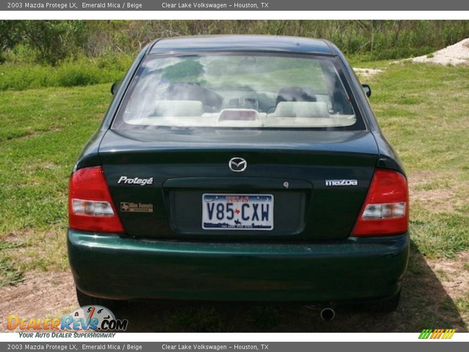 2003 Mazda Protege LX Emerald Mica / Beige Photo #15