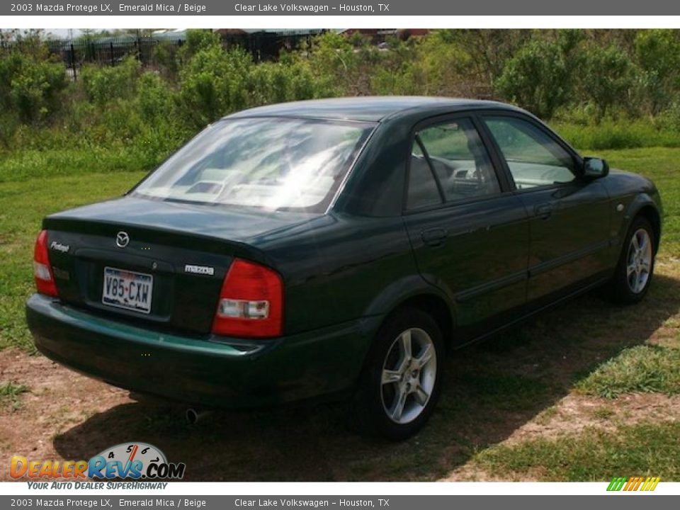 2003 Mazda Protege LX Emerald Mica / Beige Photo #16