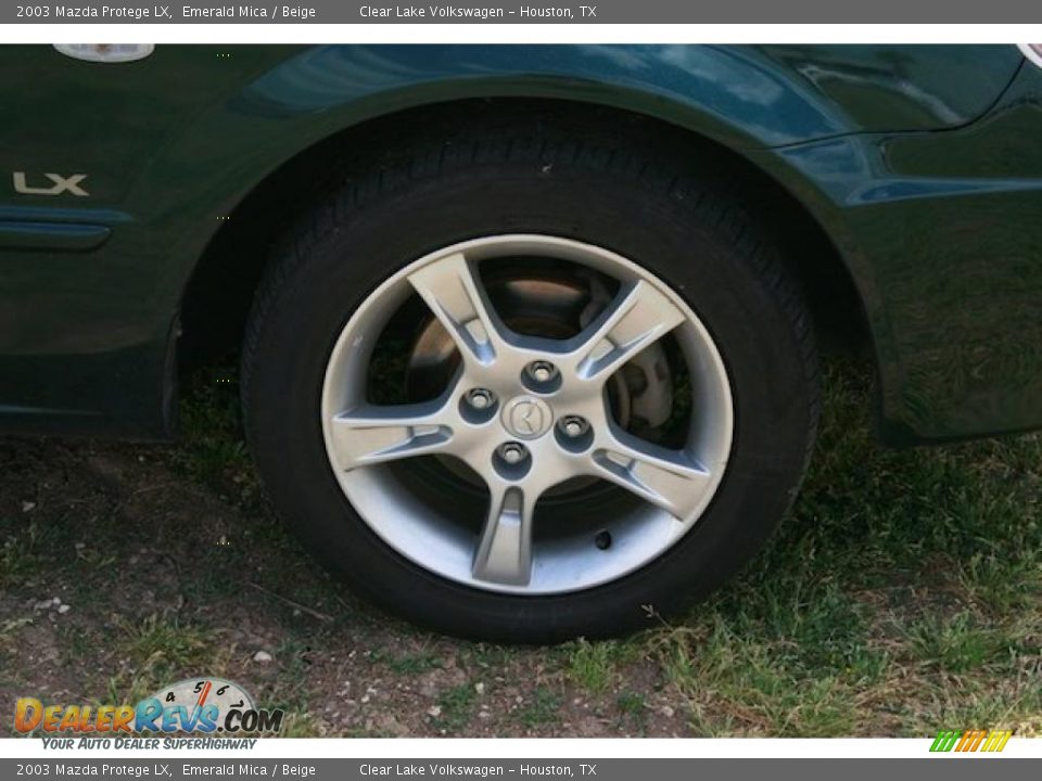 2003 Mazda Protege LX Emerald Mica / Beige Photo #17