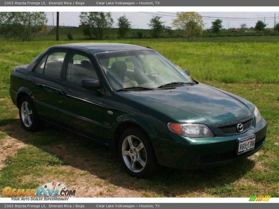 2003 Mazda Protege LX Emerald Mica / Beige Photo #18