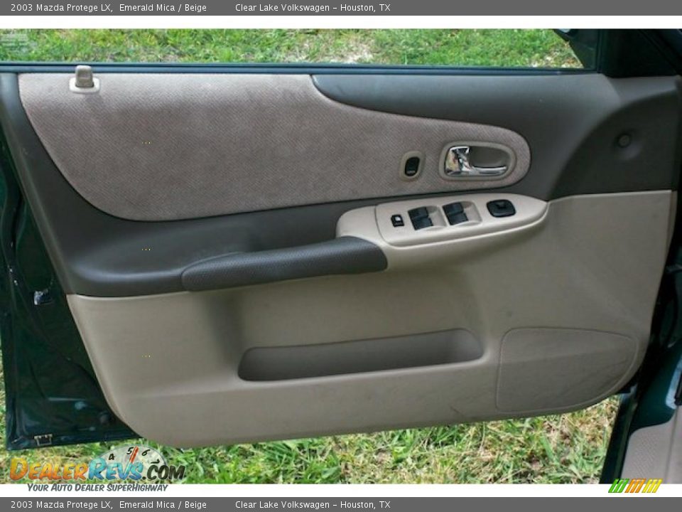 2003 Mazda Protege LX Emerald Mica / Beige Photo #19