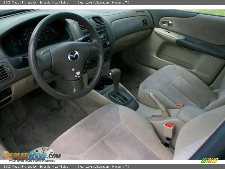 2003 Mazda Protege LX Emerald Mica / Beige Photo #20