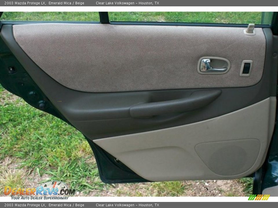 2003 Mazda Protege LX Emerald Mica / Beige Photo #21