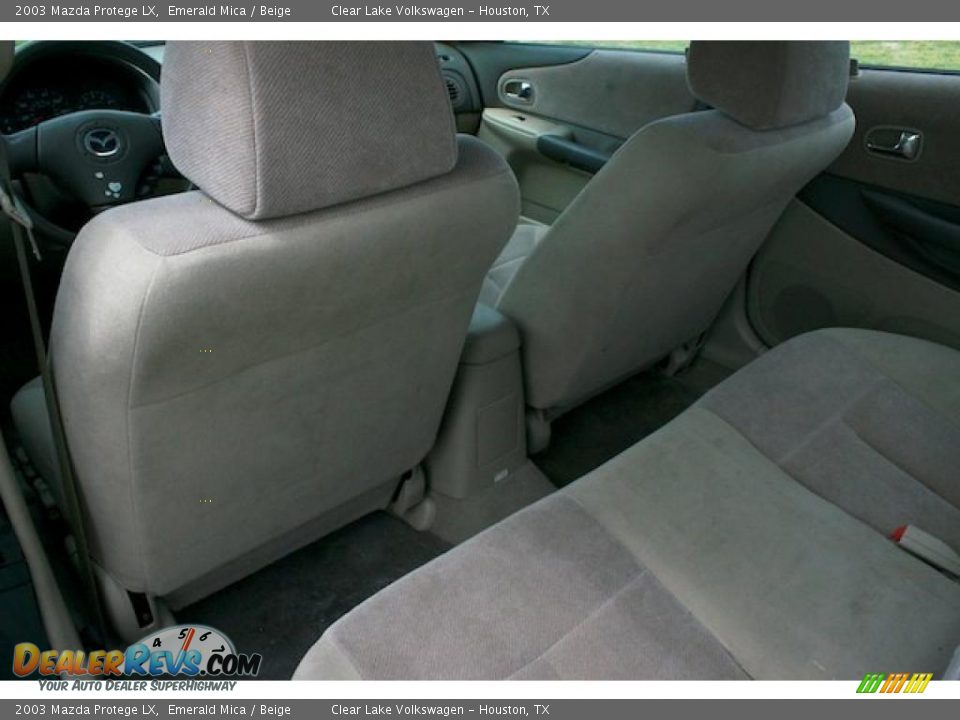 2003 Mazda Protege LX Emerald Mica / Beige Photo #22