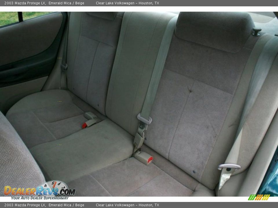2003 Mazda Protege LX Emerald Mica / Beige Photo #24