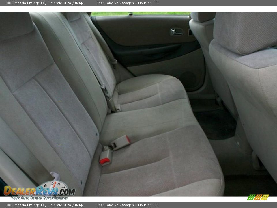 2003 Mazda Protege LX Emerald Mica / Beige Photo #26