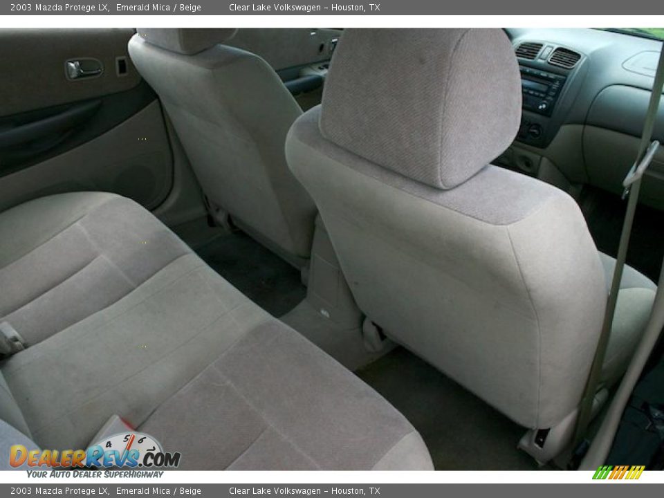 2003 Mazda Protege LX Emerald Mica / Beige Photo #27