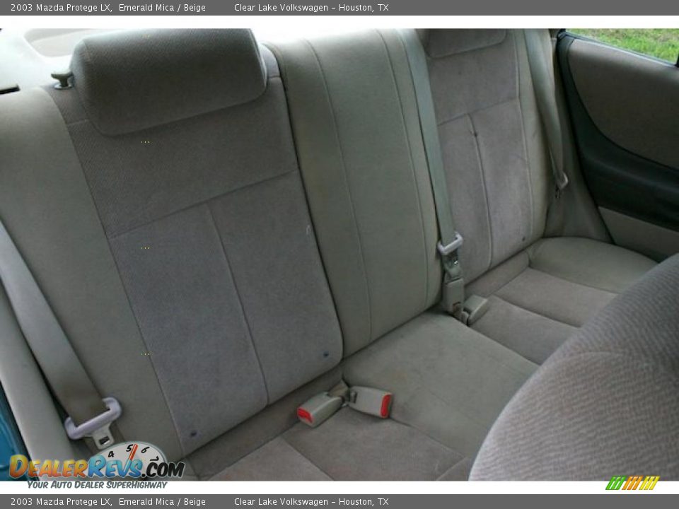 2003 Mazda Protege LX Emerald Mica / Beige Photo #28