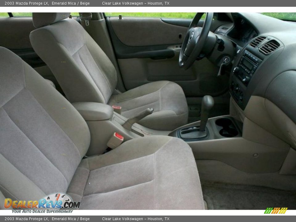 2003 Mazda Protege LX Emerald Mica / Beige Photo #30