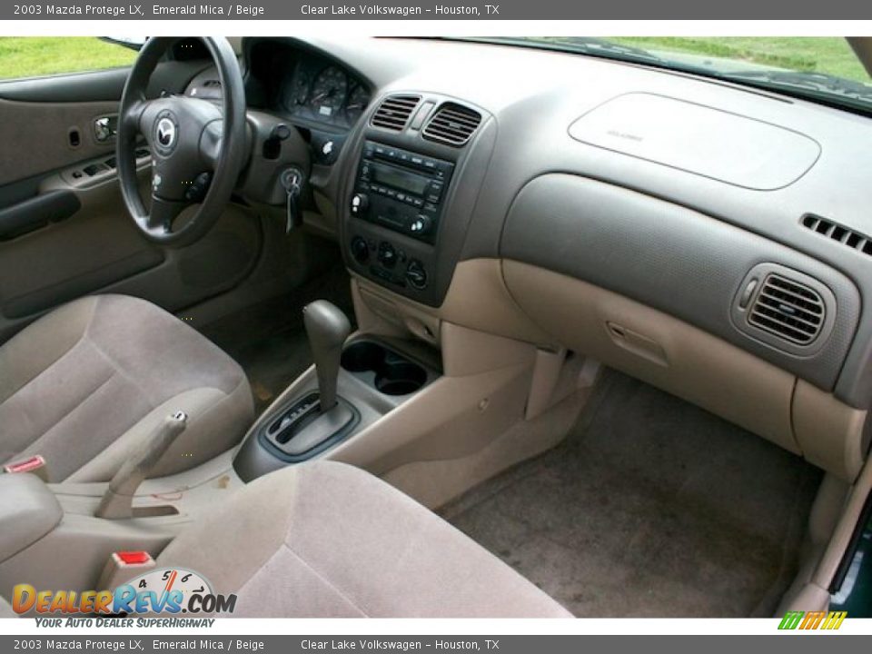2003 Mazda Protege LX Emerald Mica / Beige Photo #31