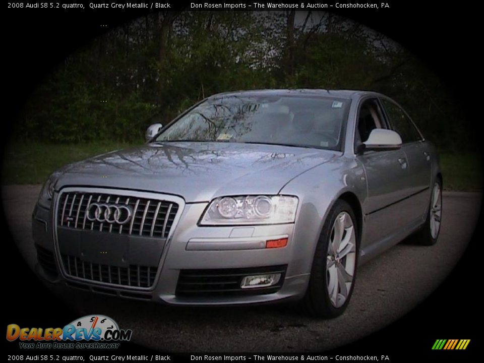 2008 Audi S8 5.2 quattro Quartz Grey Metallic / Black Photo #1