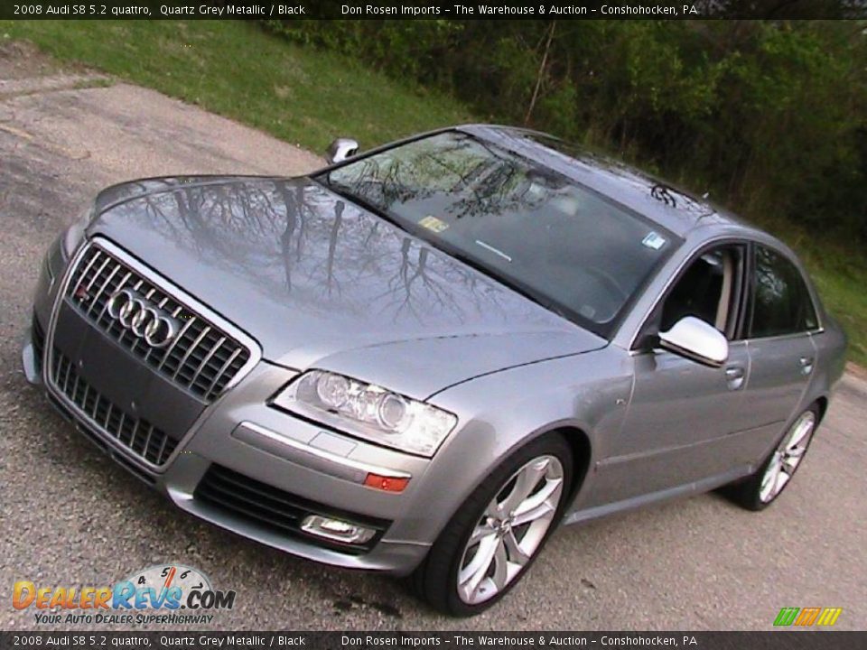 2008 Audi S8 5.2 quattro Quartz Grey Metallic / Black Photo #2