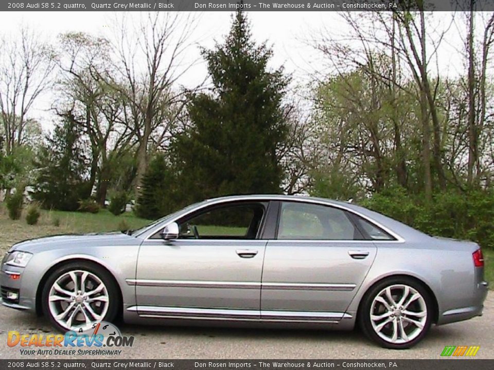 2008 Audi S8 5.2 quattro Quartz Grey Metallic / Black Photo #3