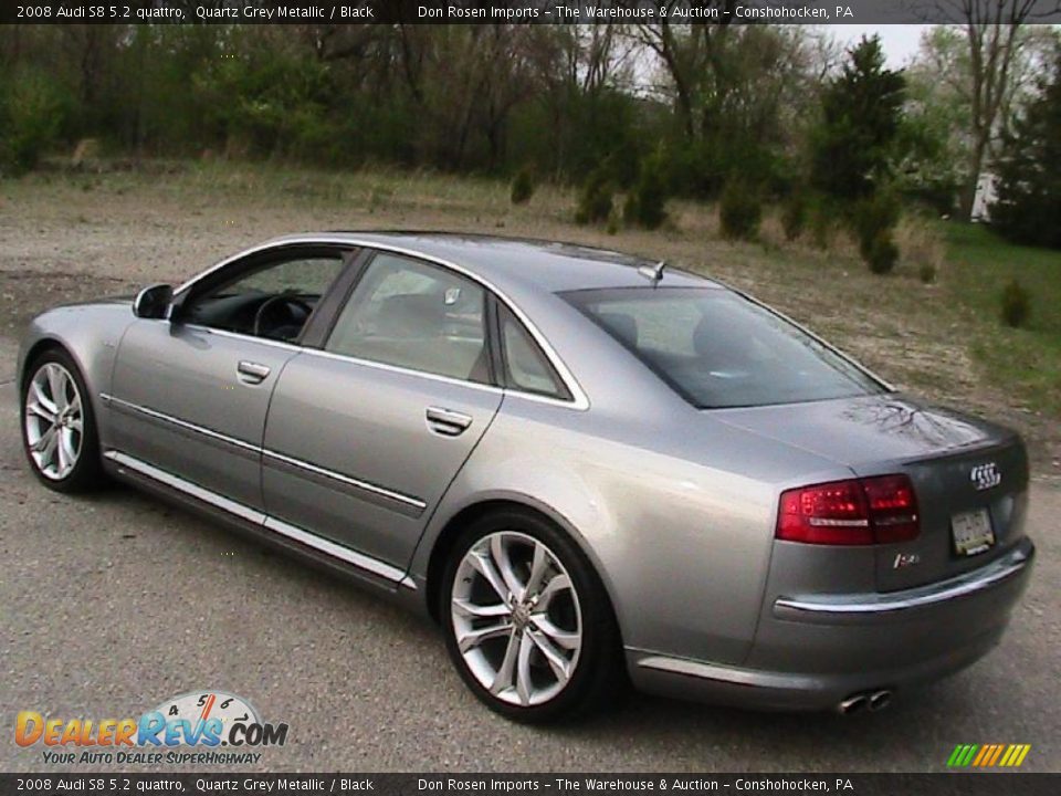 2008 Audi S8 5.2 quattro Quartz Grey Metallic / Black Photo #4