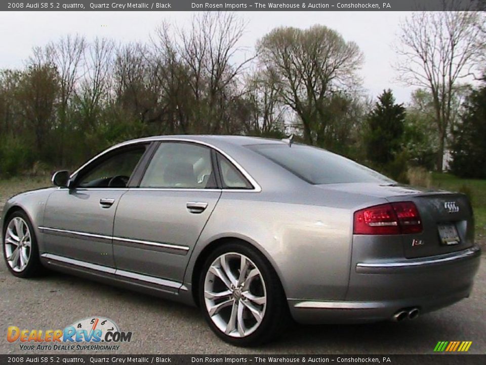 2008 Audi S8 5.2 quattro Quartz Grey Metallic / Black Photo #5
