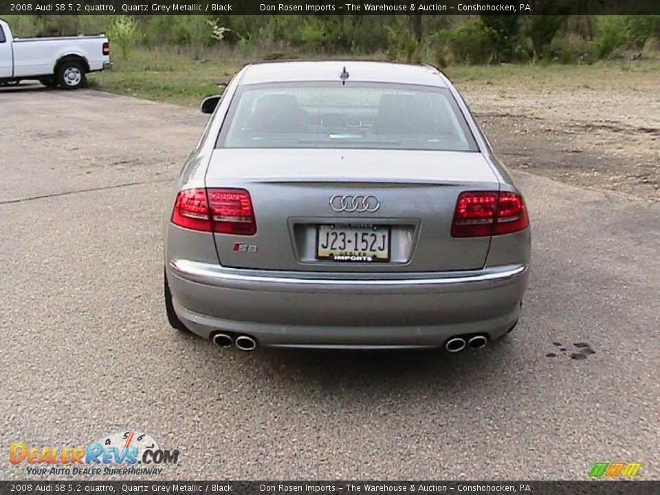 2008 Audi S8 5.2 quattro Quartz Grey Metallic / Black Photo #6