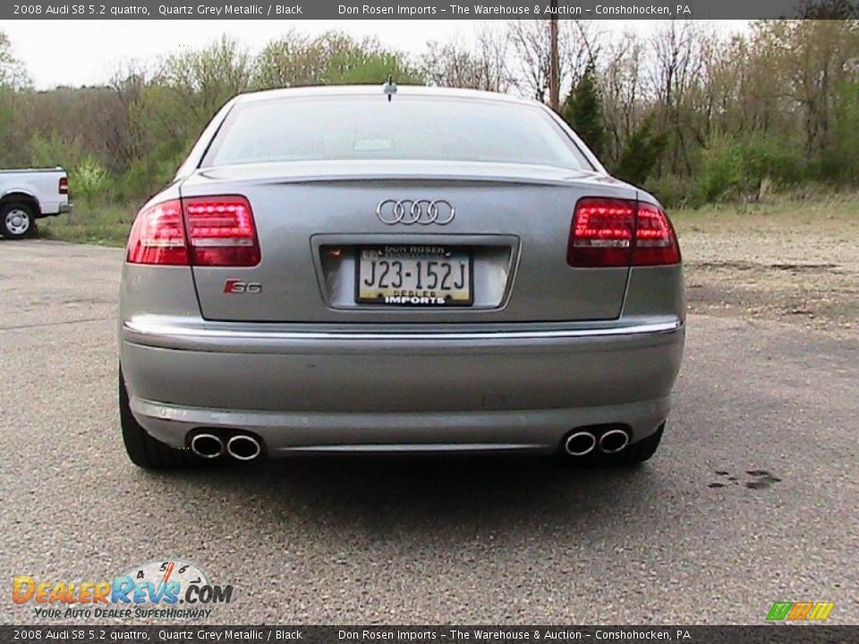 2008 Audi S8 5.2 quattro Quartz Grey Metallic / Black Photo #7