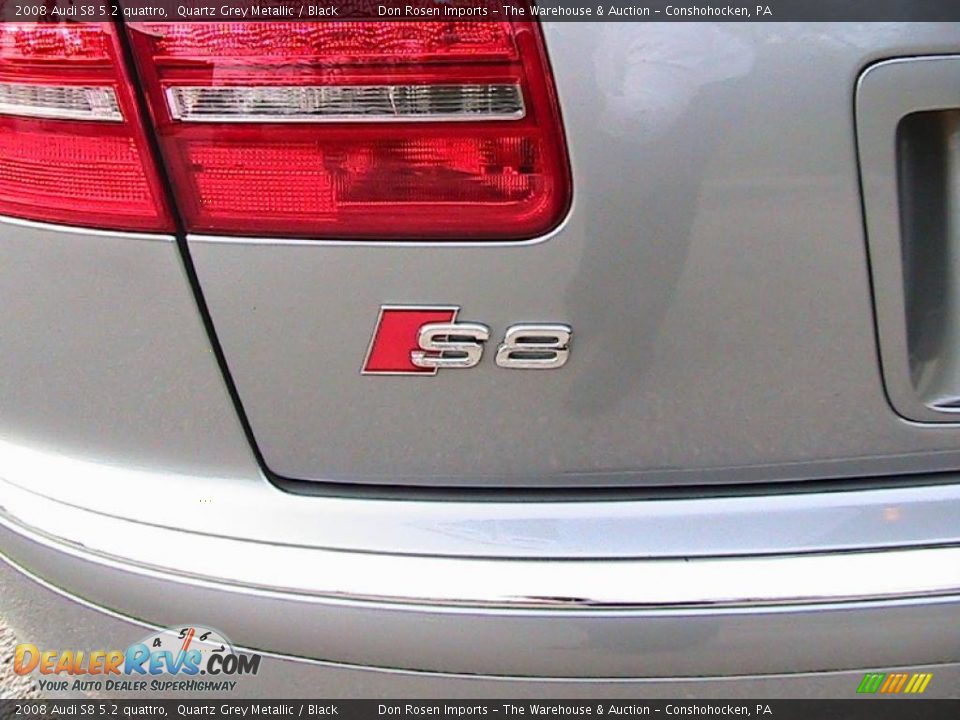 2008 Audi S8 5.2 quattro Quartz Grey Metallic / Black Photo #8