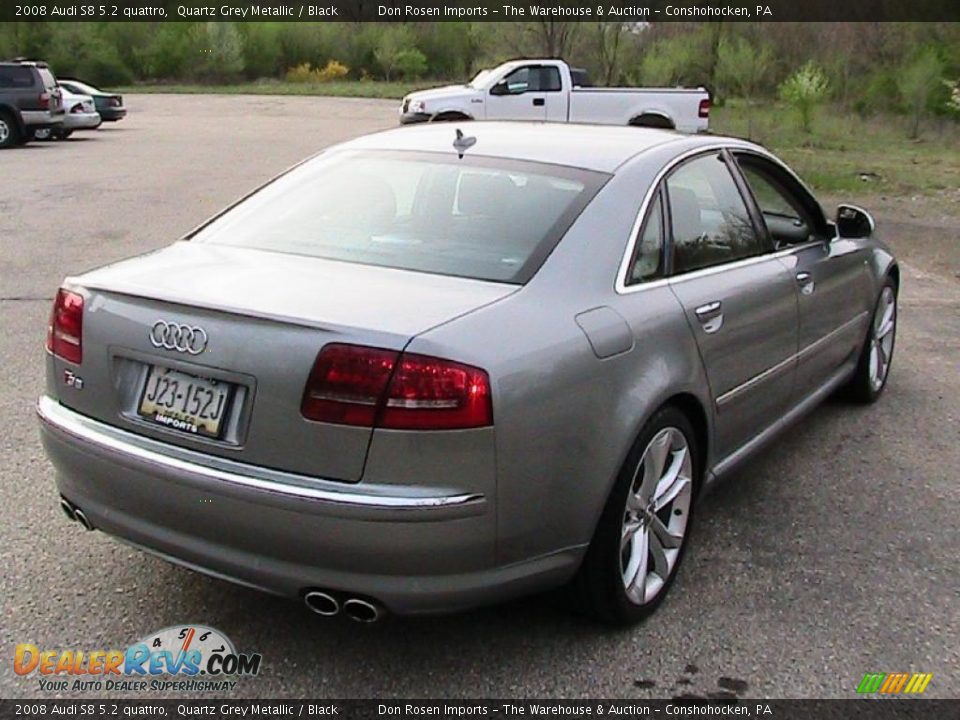 2008 Audi S8 5.2 quattro Quartz Grey Metallic / Black Photo #9