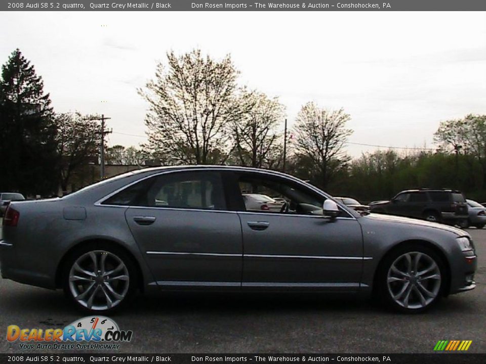 2008 Audi S8 5.2 quattro Quartz Grey Metallic / Black Photo #11